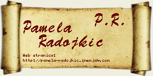 Pamela Radojkić vizit kartica